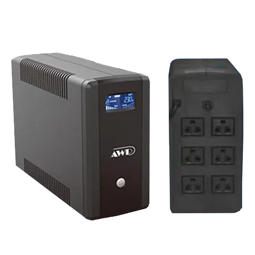 AWP AID 1500VA (900W) PRO LCD UPS w/ AVR (6-socket)